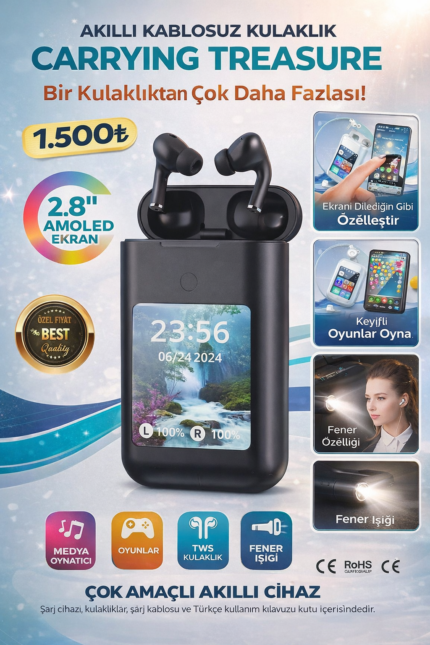 POWERBANK ÖZELLİKLİ BLUETOTH KULAKLIK